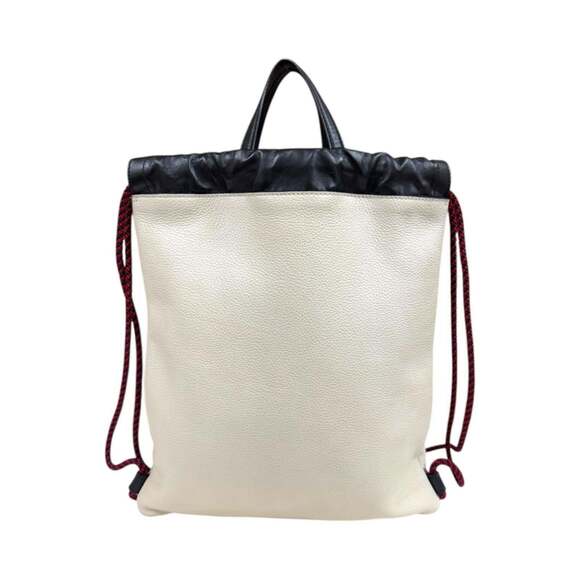 GUCCI White Leather Backpack main image 7
